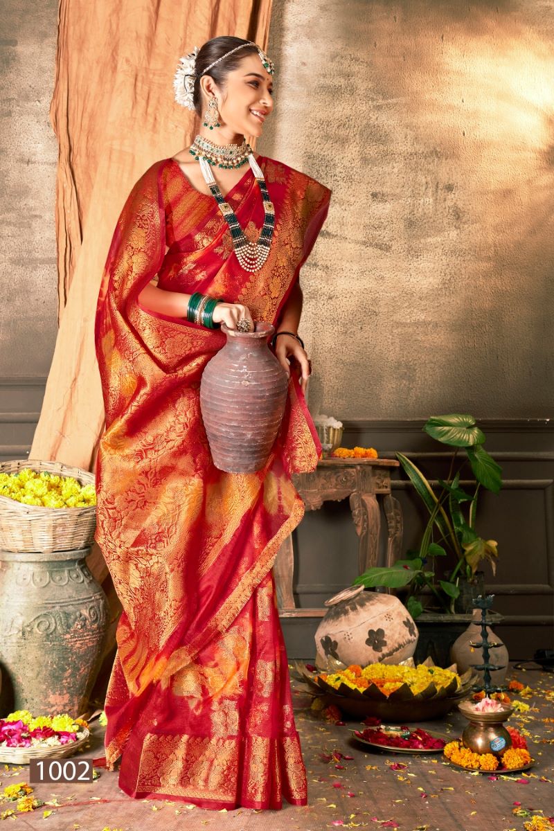 Saroj Kashish Soft Khadi Organza Saree Catalog